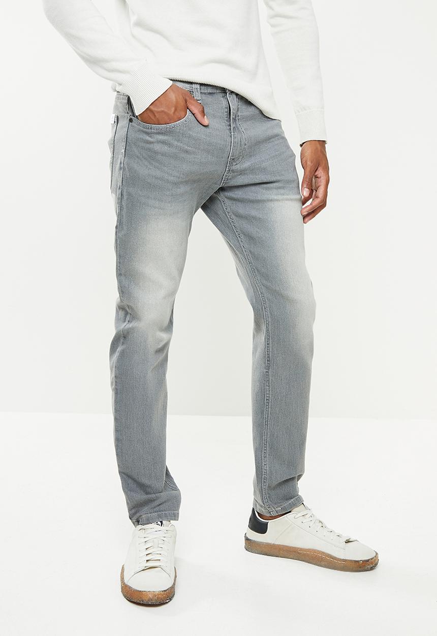 Lee  - Eddie regular fit tapered jeans - grey stretch