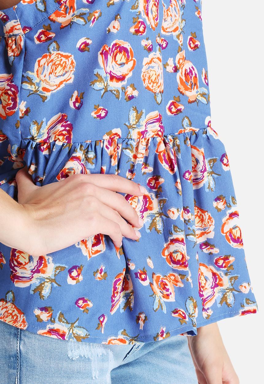 Glamorous - Denim Print Top