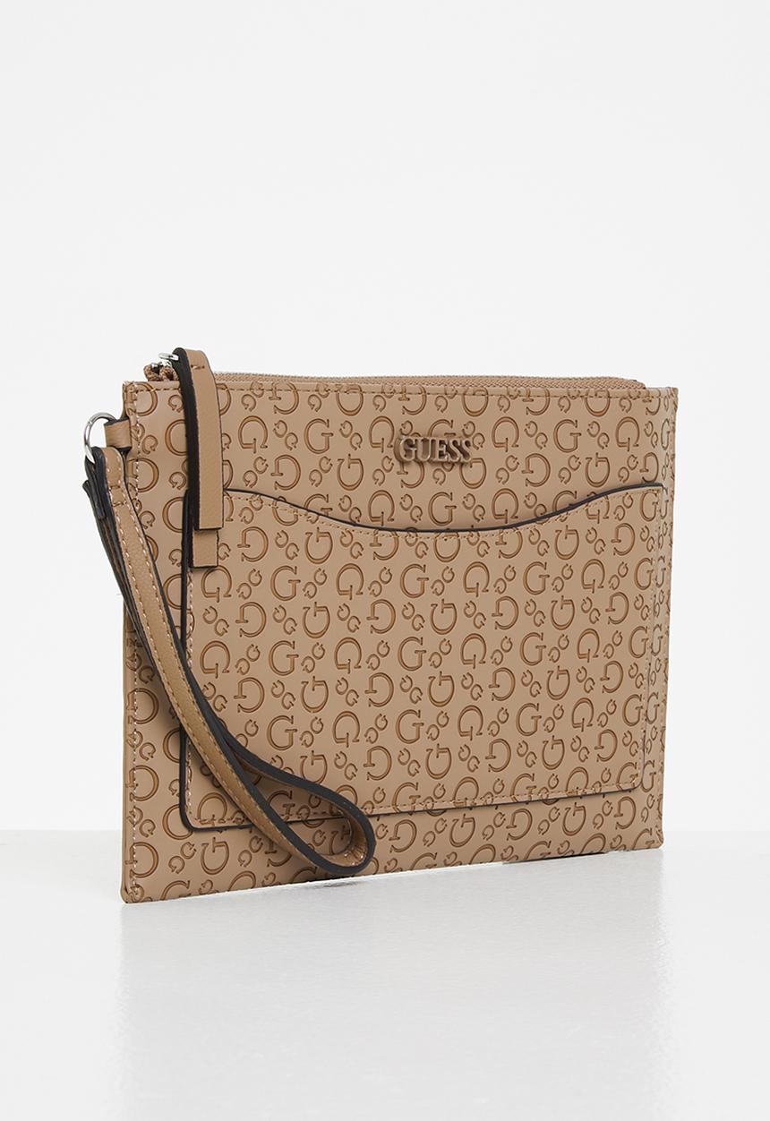 GUESS - Tempe slg wristlet - taupe