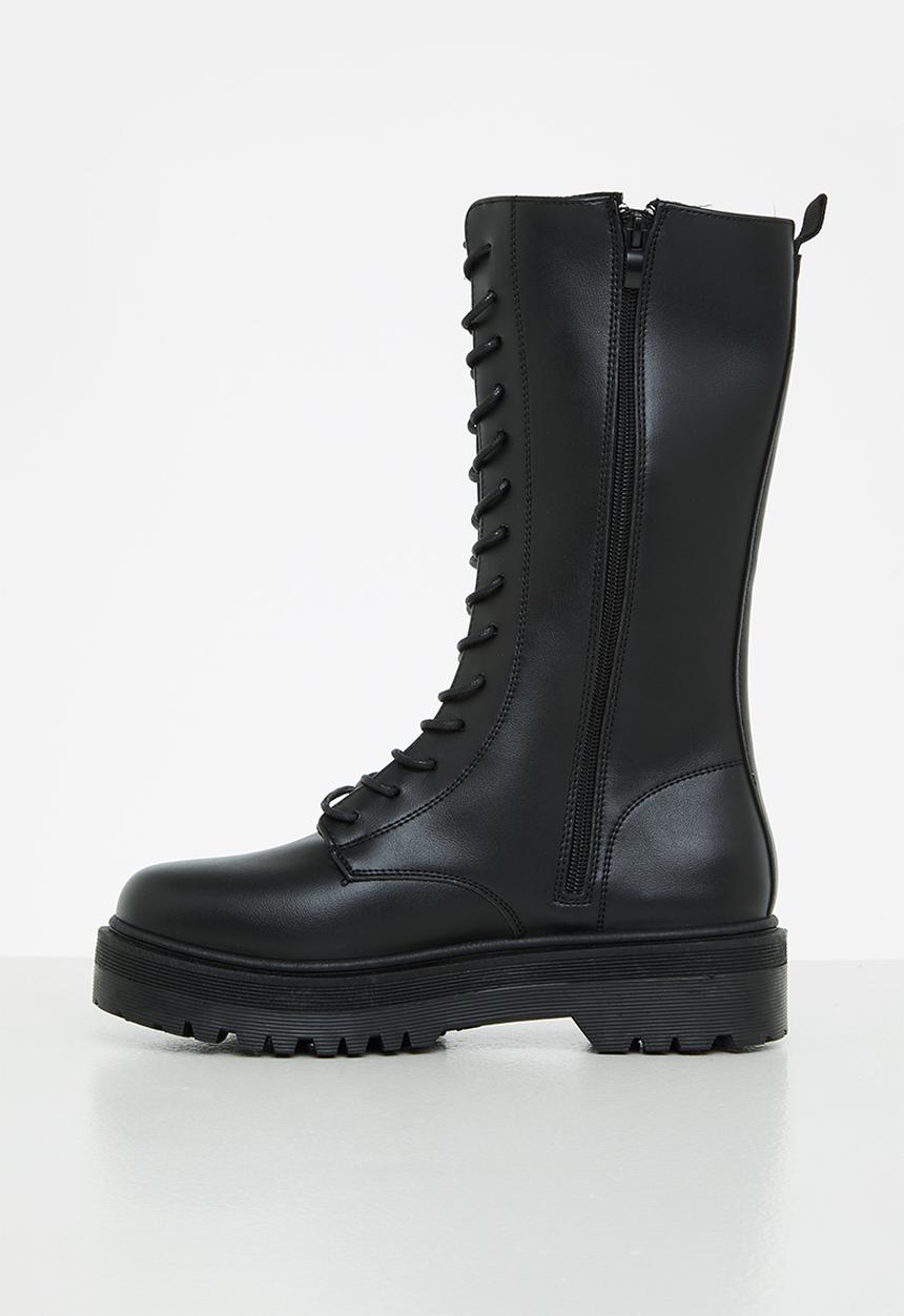 Superbalist - Valda lace up boot- black