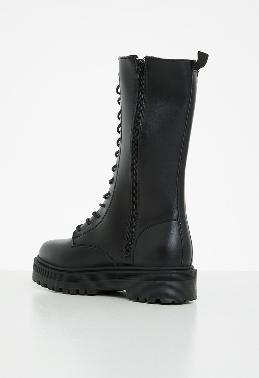Superbalist - Valda lace up boot- black