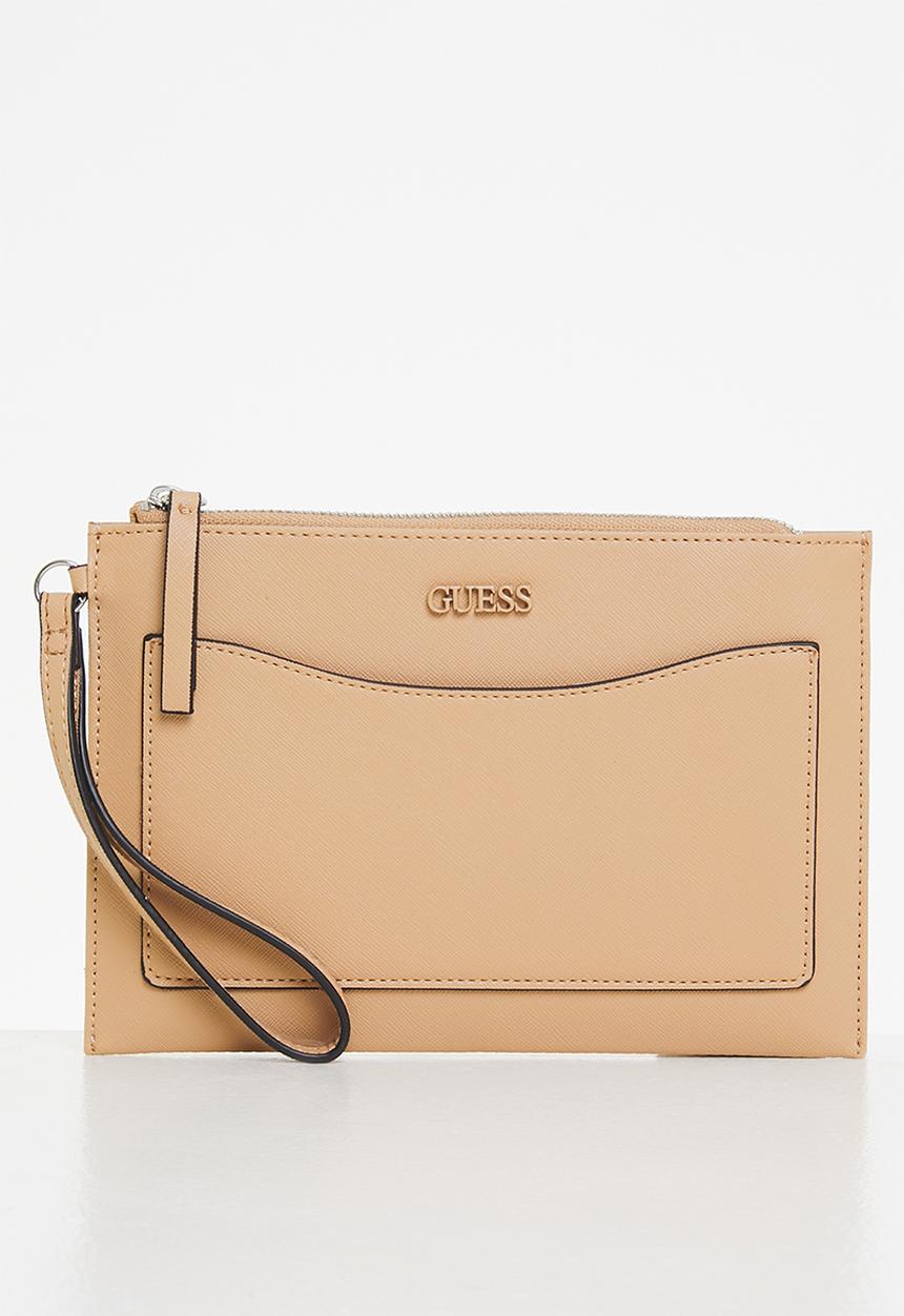 GUESS - Tempe slg wristlet - sand