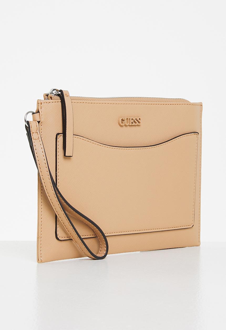 GUESS - Tempe slg wristlet - sand