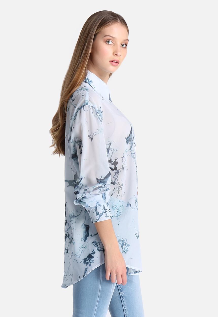 Glamorous - Marble Print Blouse