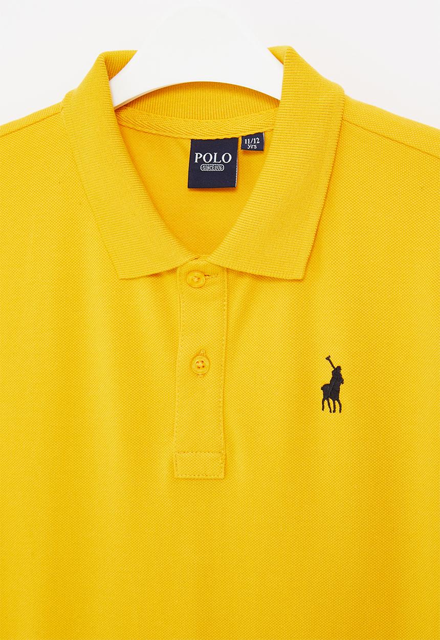 POLO - Boys classic short sleeve golfer - yellow