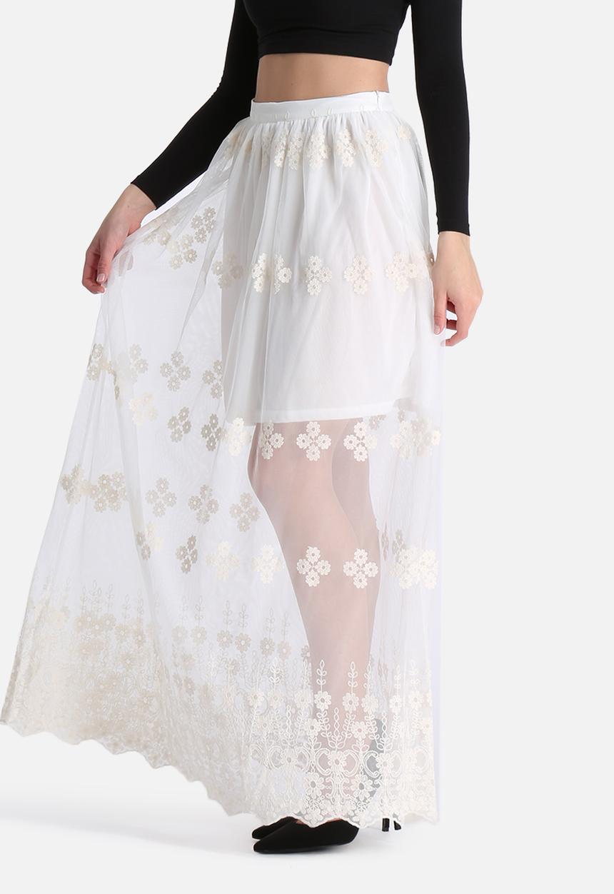 Glamorous - Lace Overlay Skirt
