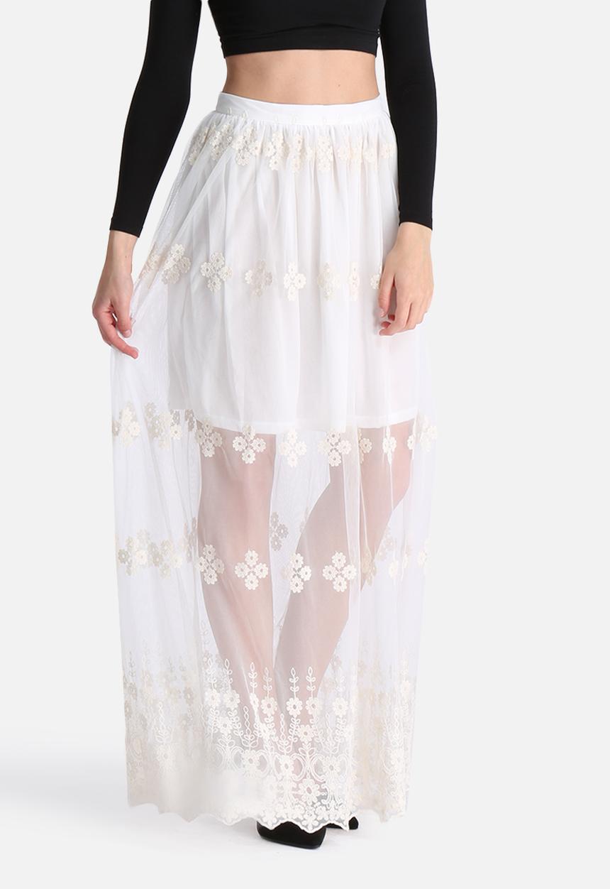 Glamorous - Lace Overlay Skirt