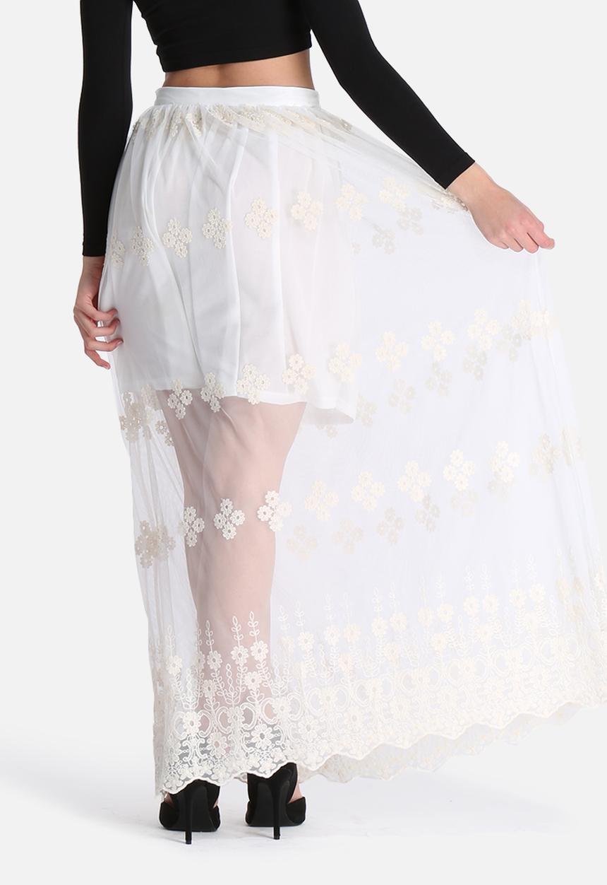 Glamorous - Lace Overlay Skirt