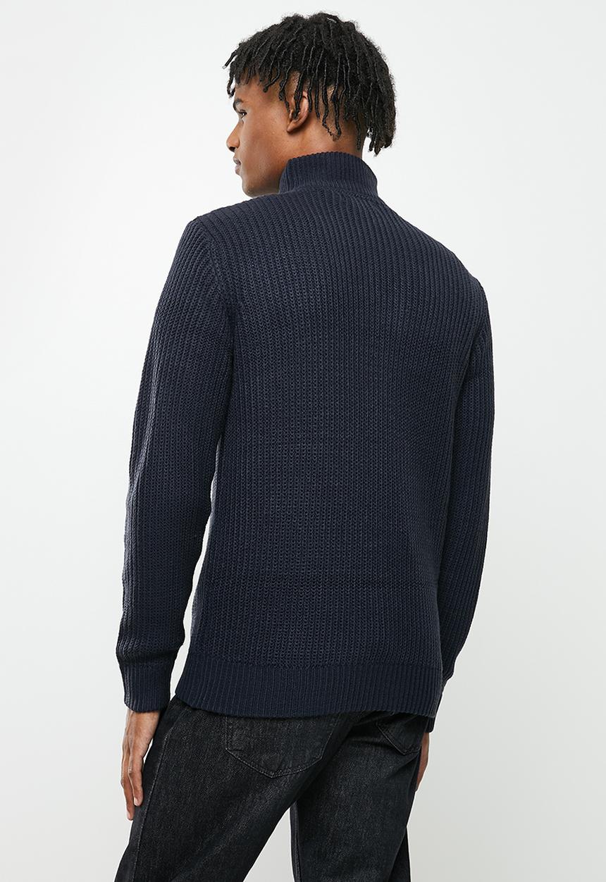 Brave Soul - Gilchrist knit - midnight navy