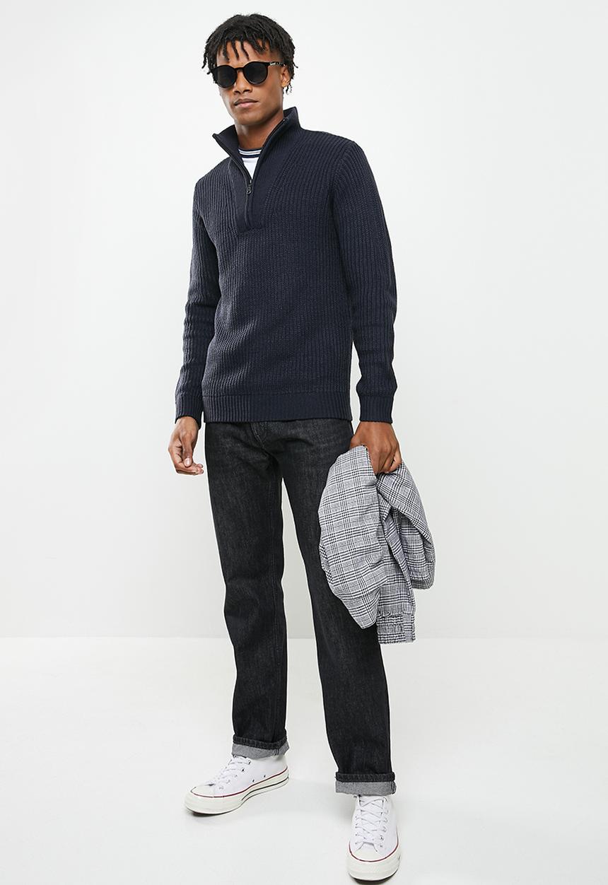 Brave Soul - Gilchrist knit - midnight navy