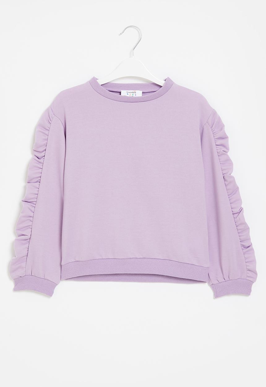 Trendyol - Girls long sleeve sweatshirt - lilac