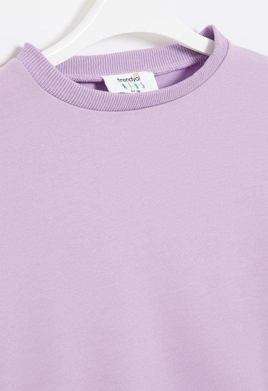 Trendyol - Girls long sleeve sweatshirt - lilac