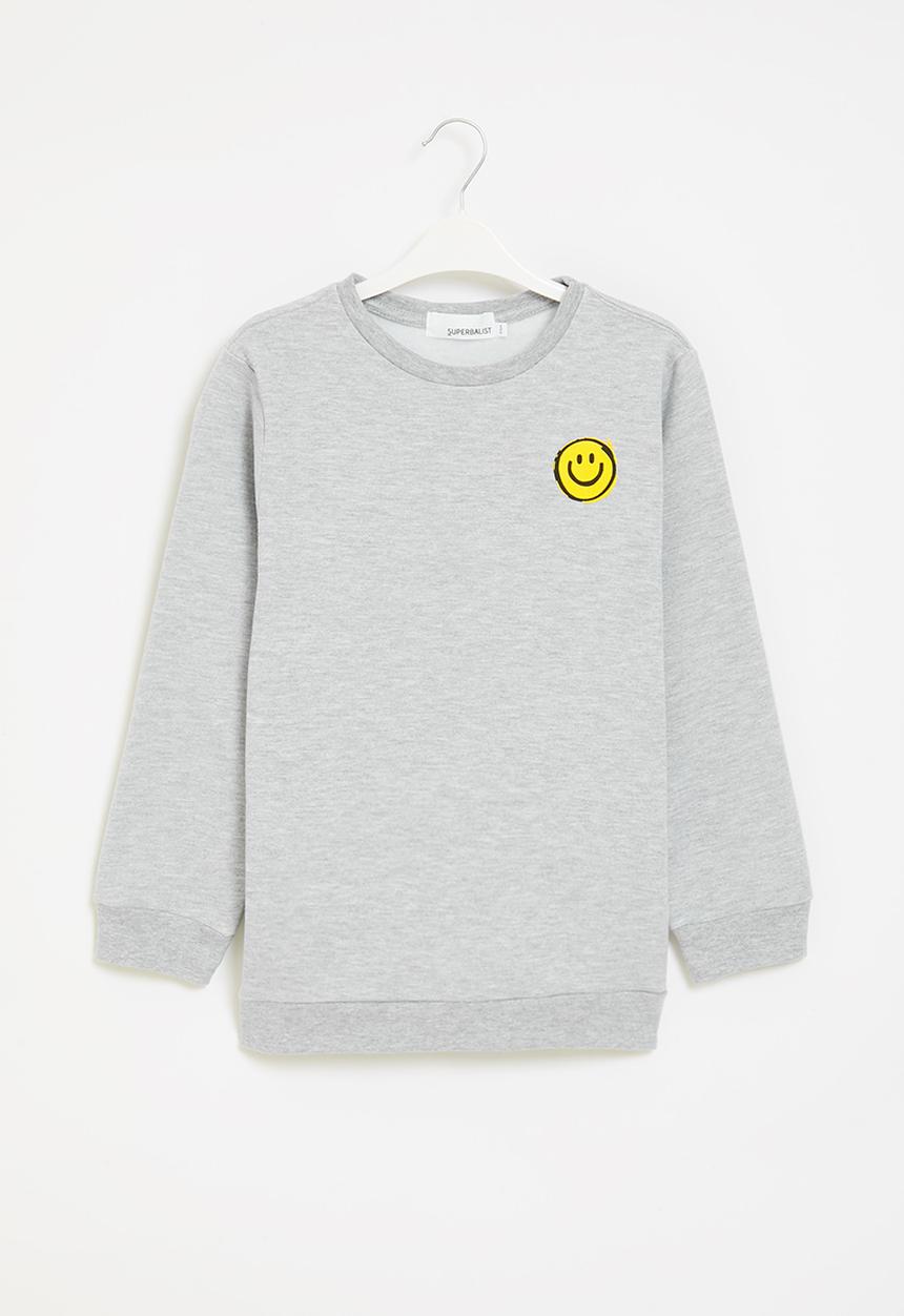 Superbalist - Boys smiley sweatshirt - grey