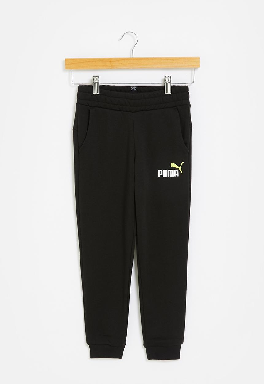 PUMA - Ess+ 2 col logo pants fl c b - black 