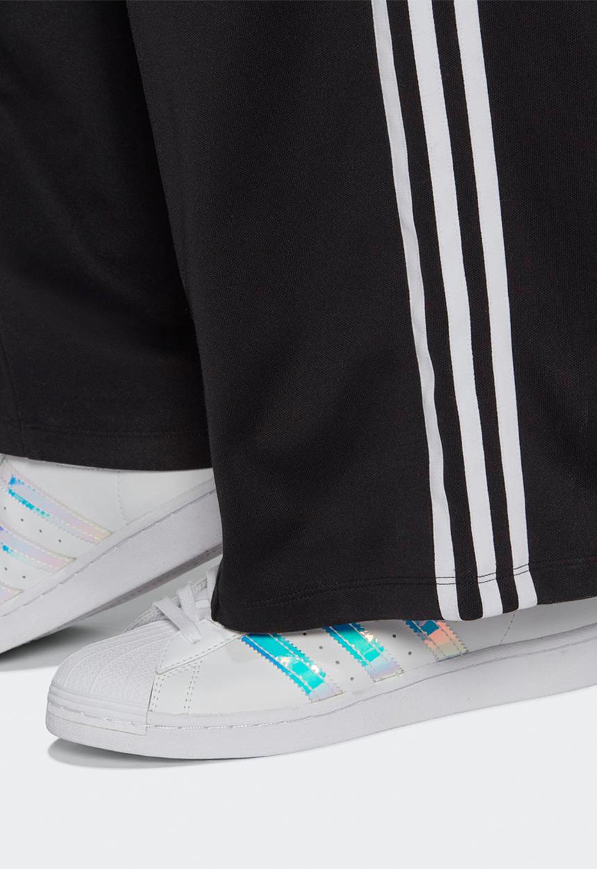 adidas Originals - Wideleg double knit trackpants - black