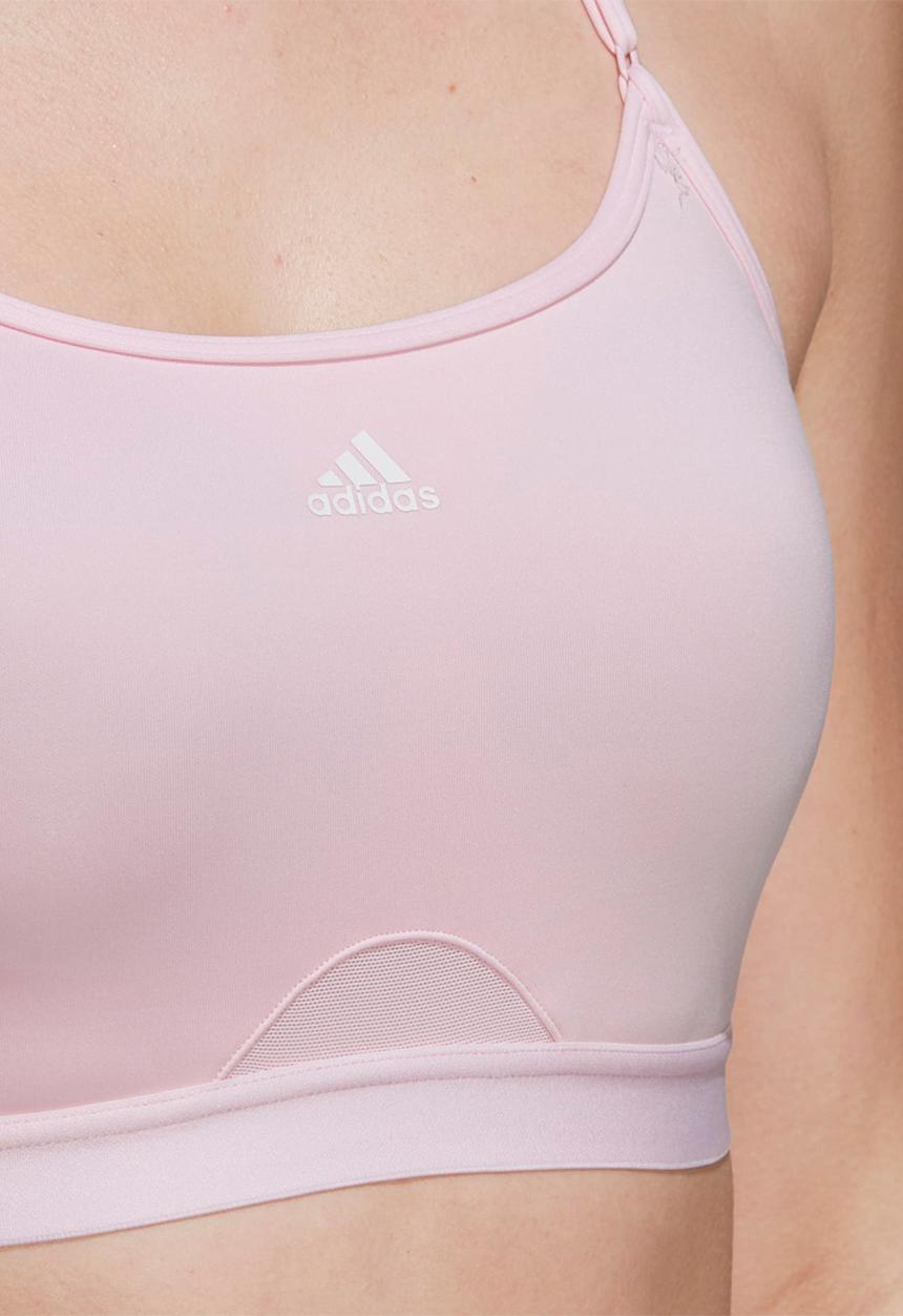 adidas Performance - Trn strap training bra - clear pink