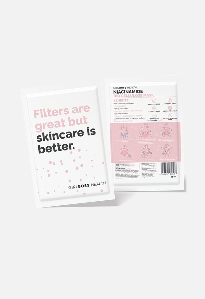 GIRLBOSS HEALTH - Bio Cellulose Mask - Niacinamide