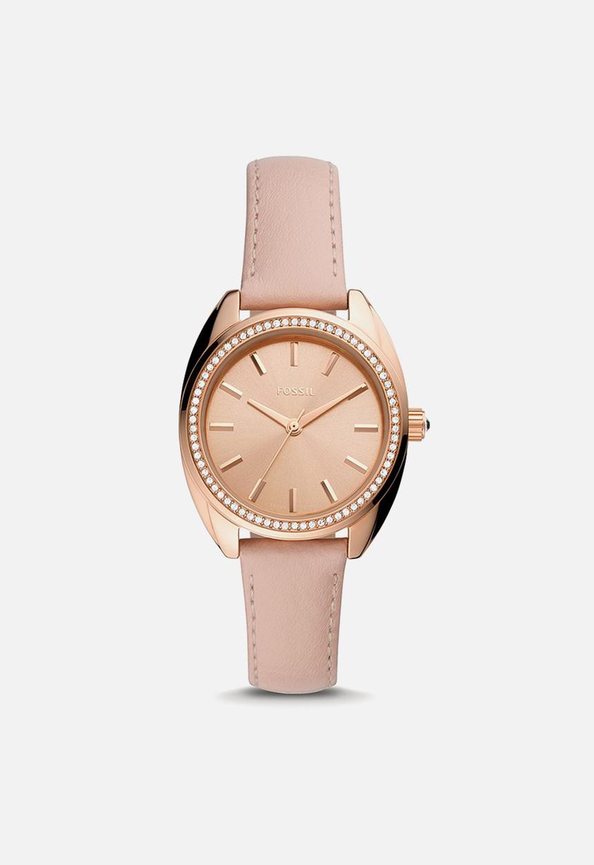 Fossil - Vale pink leather casual - rose gold