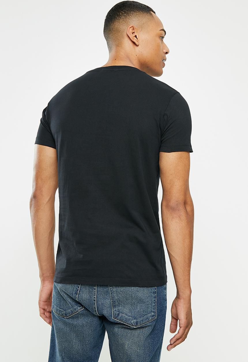 Replay - Replay side label tee - black