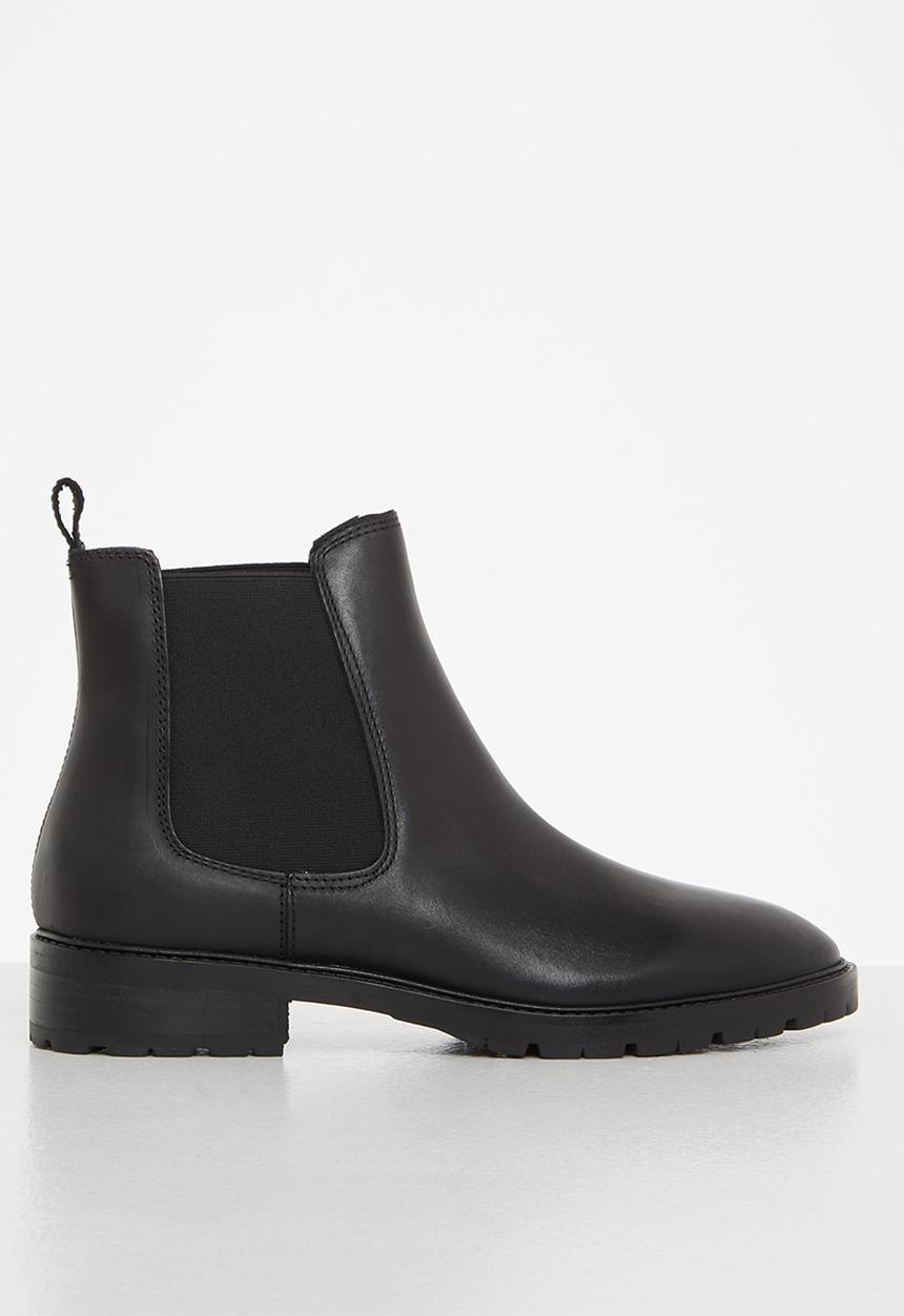 Steve Madden - Leopold leather chelsea boot - black