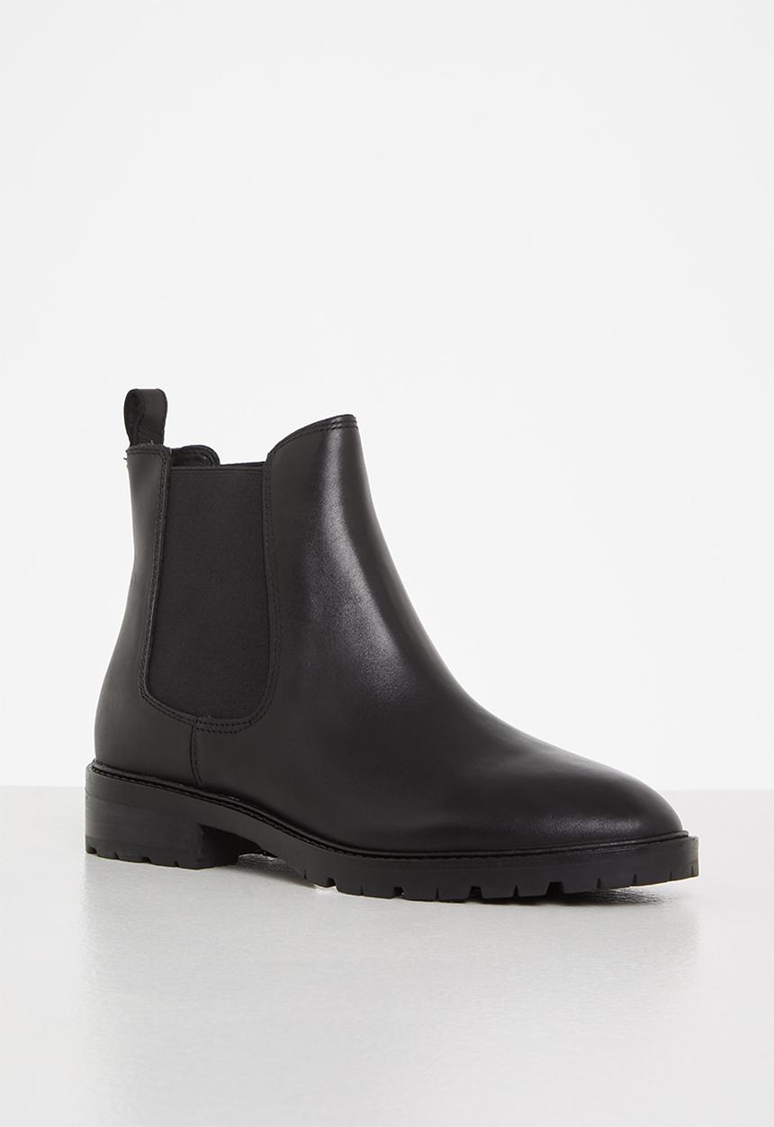 Steve Madden - Leopold leather chelsea boot - black
