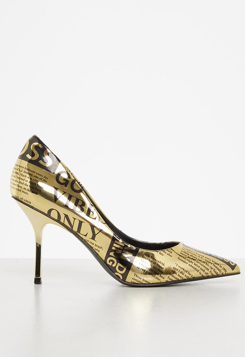 Steve Madden - Stanze court heel - black & gold