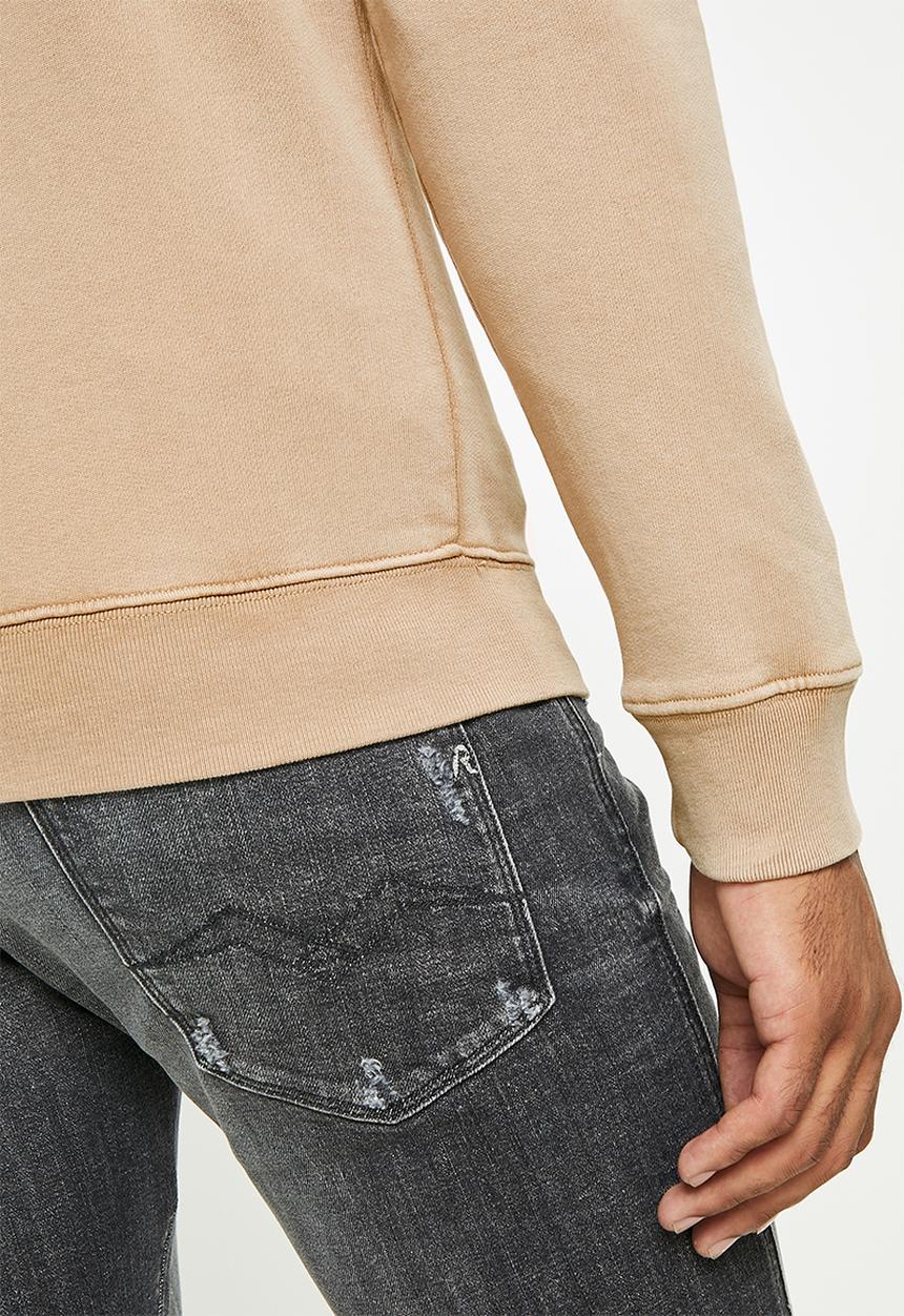 Replay - Essential logo crew sweat - brown