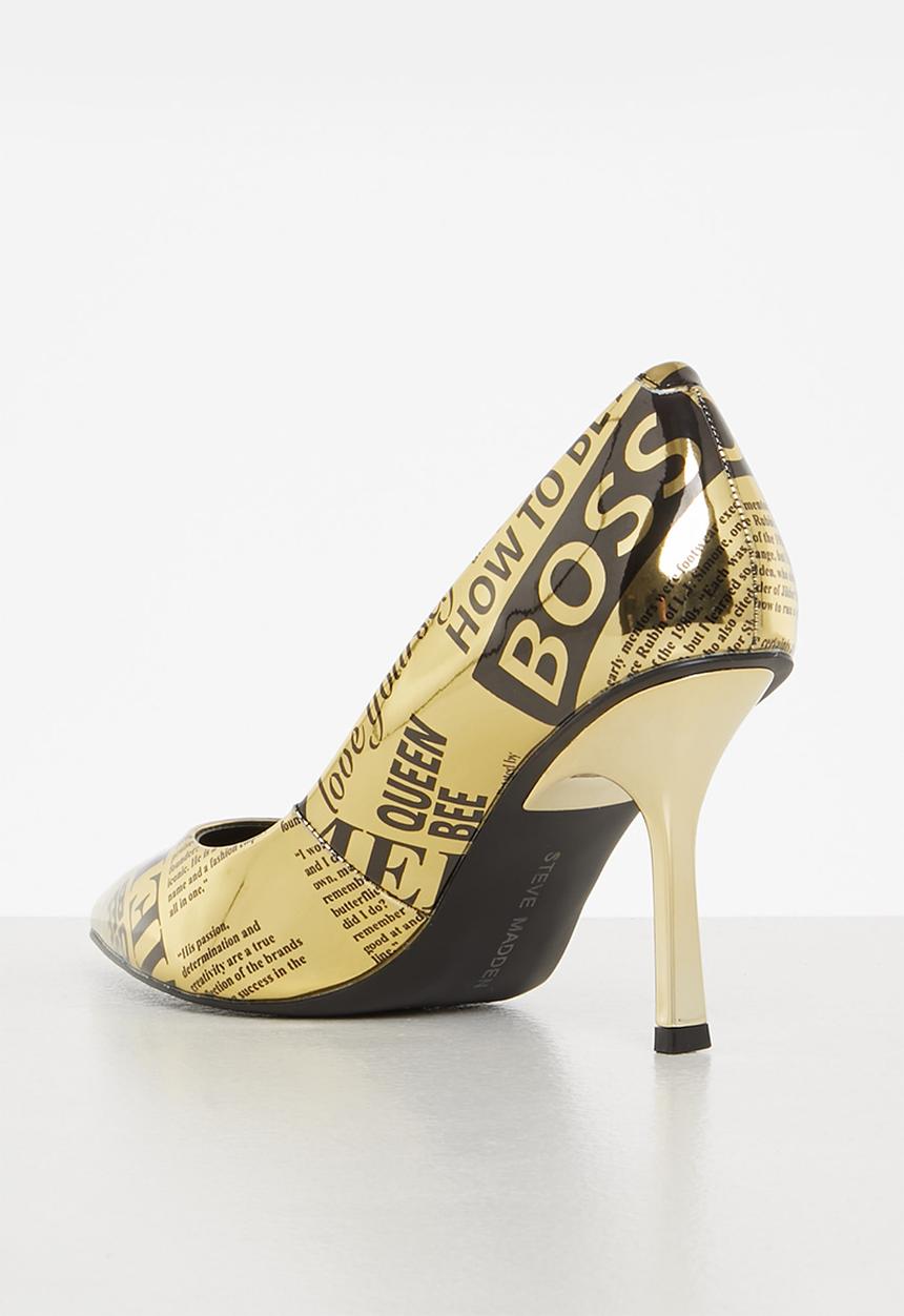 Steve Madden - Stanze court heel - black & gold