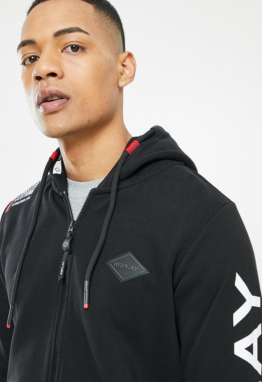 Replay - Replay zip hoody - black