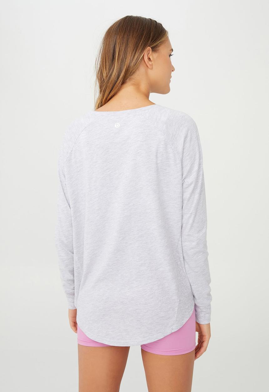Cotton On - Active rib long sleeve top - grey marle