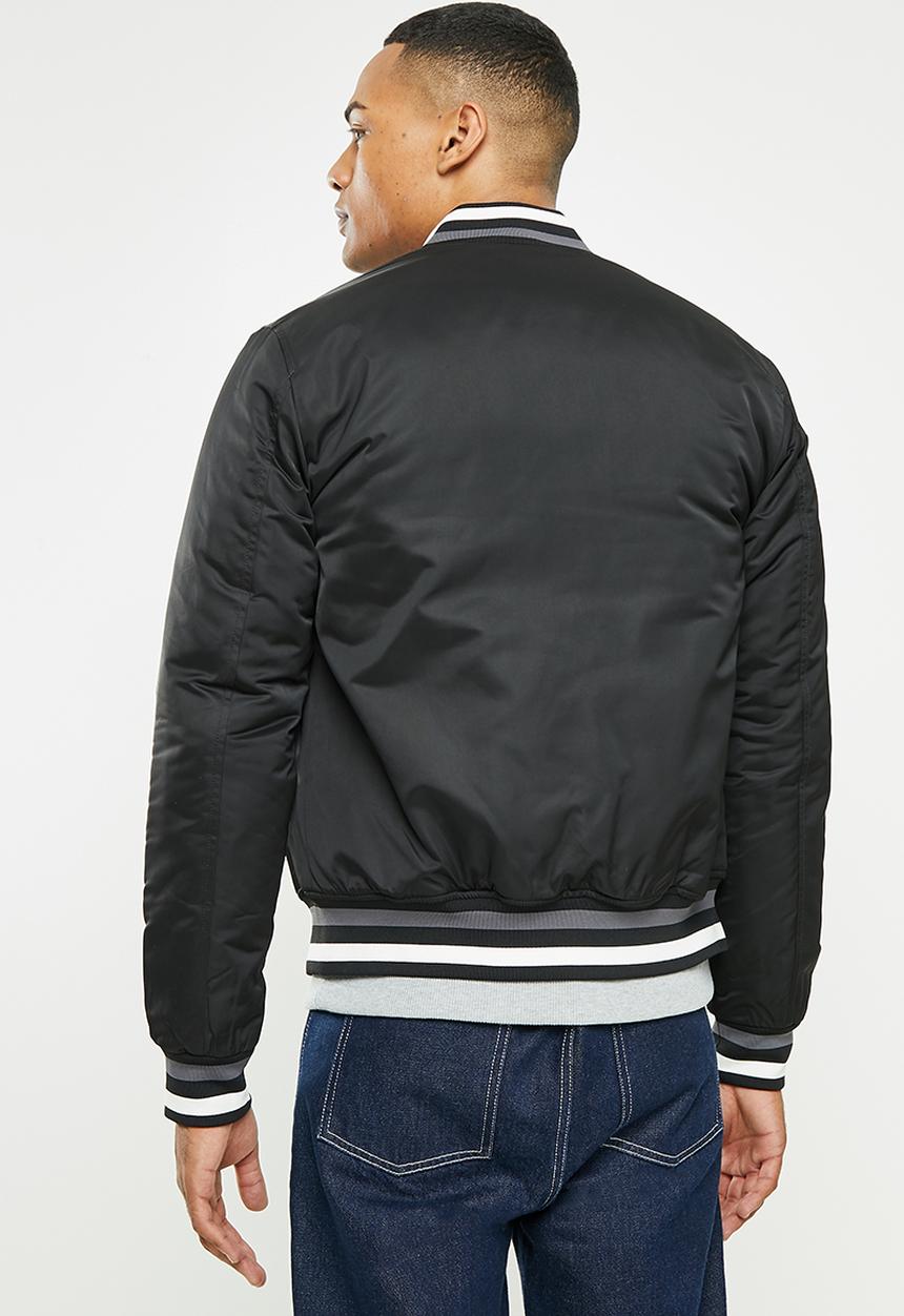 Superdry. - Varsity bomber - jet black
