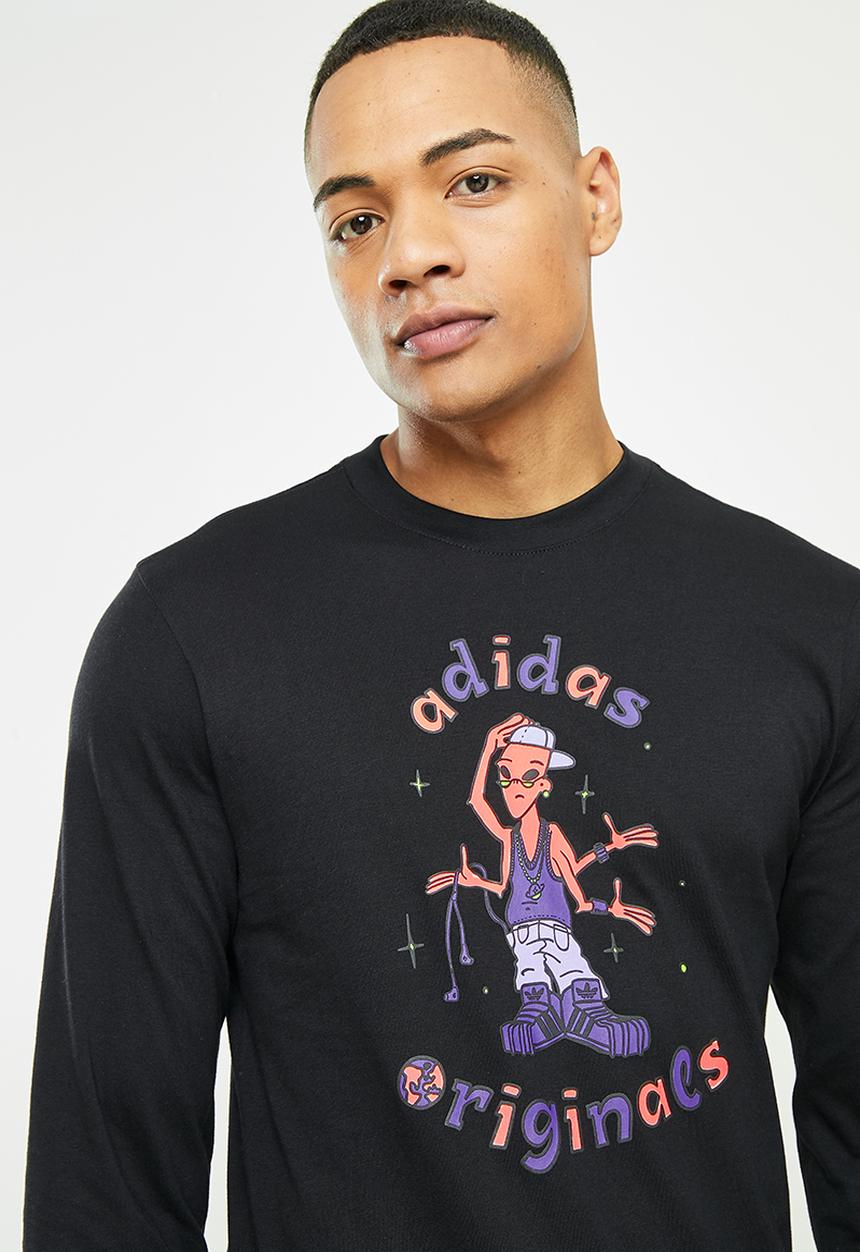adidas Originals - Stoked Alien Long-Sleeve Tee- black