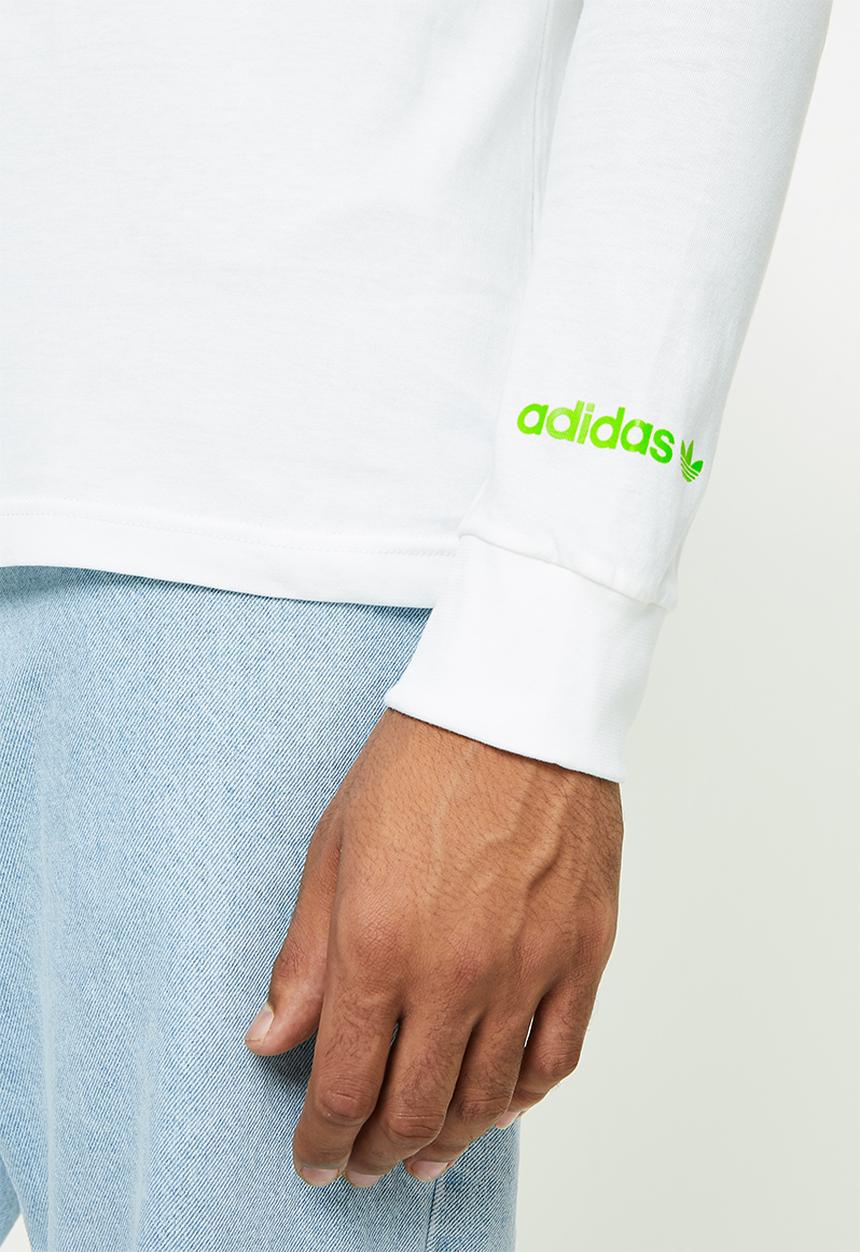 adidas Originals - Bball surreal LS Tee- core white