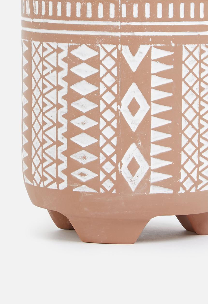 H&S - Terracotta flower pot set of 3 - clay