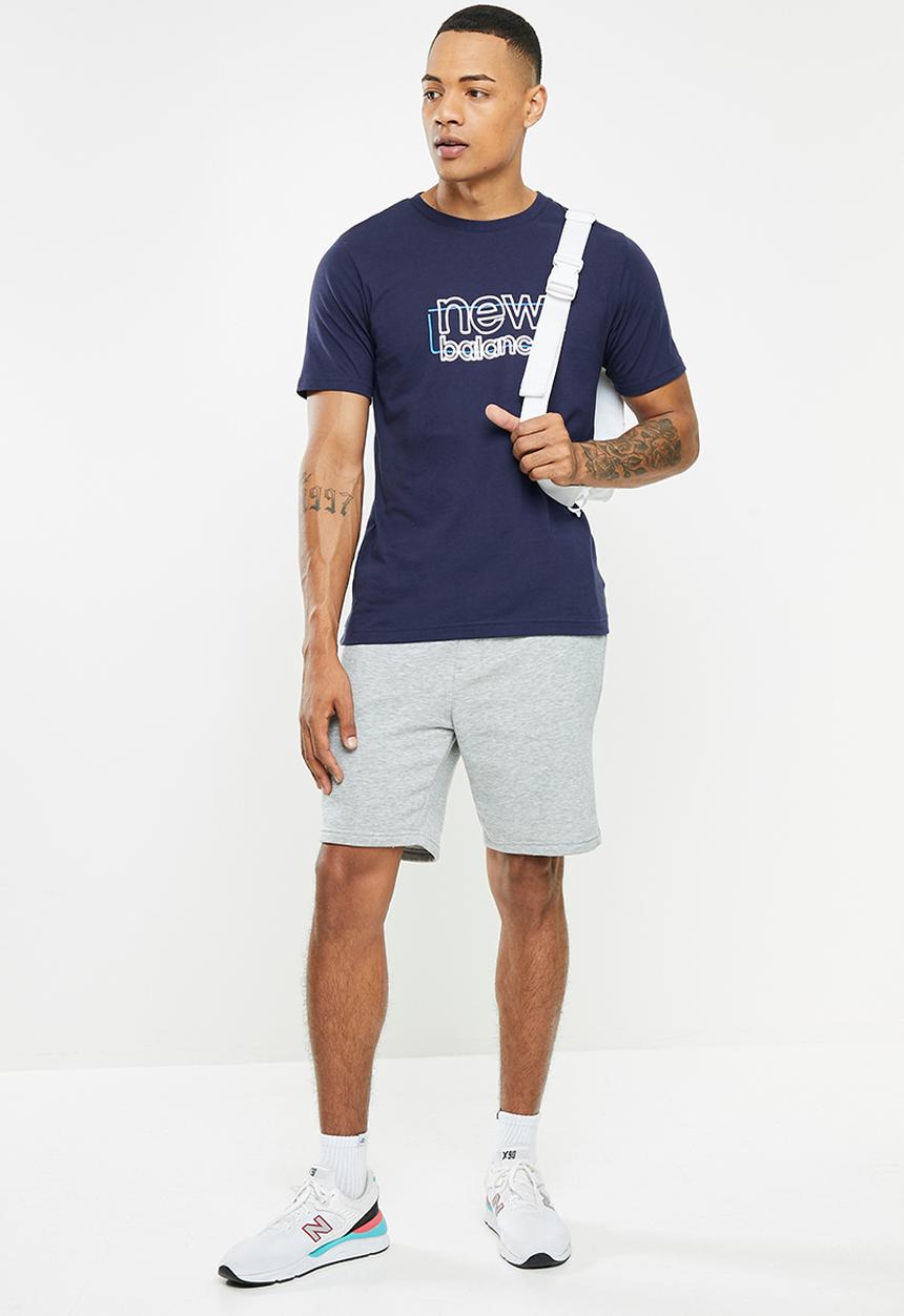 New Balance  - Nb classics graphic brand tee - pigment