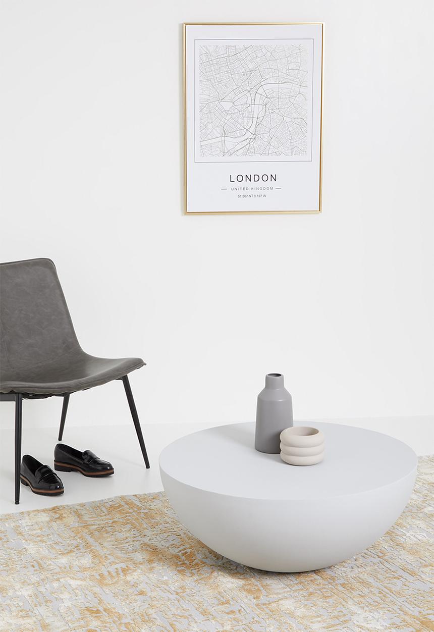 Sixth Floor - Holden outdoor coffee round table - cement