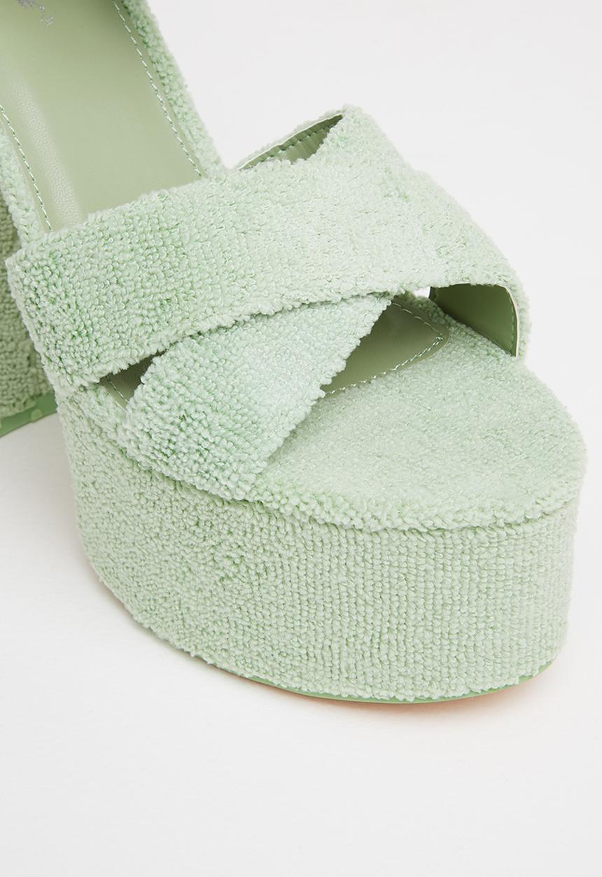 Public Desire - Content chunky platform high heel - mint 