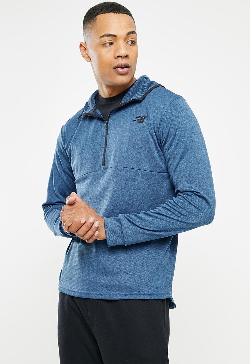 New Balance  - Tenacity qtr zip - serene blue