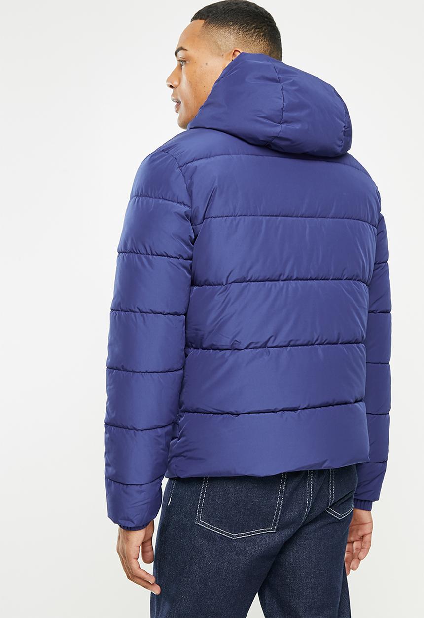 Superdry. - Hooded sports puffer - supermarine navy