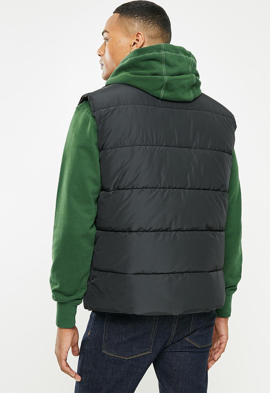 Superdry. - Sports puffer gilet - black