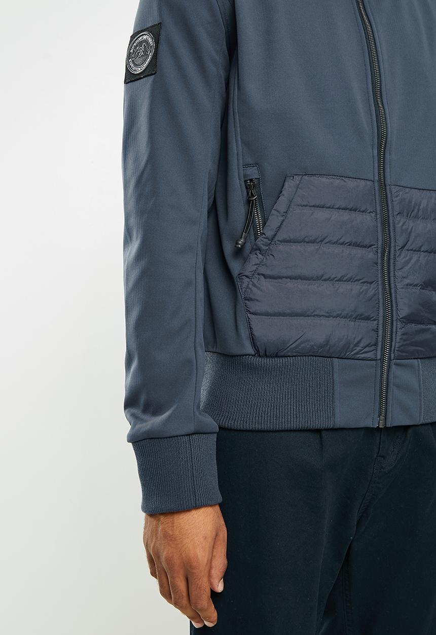 Superdry. - Bonded soft shell jacket - eclipse navy