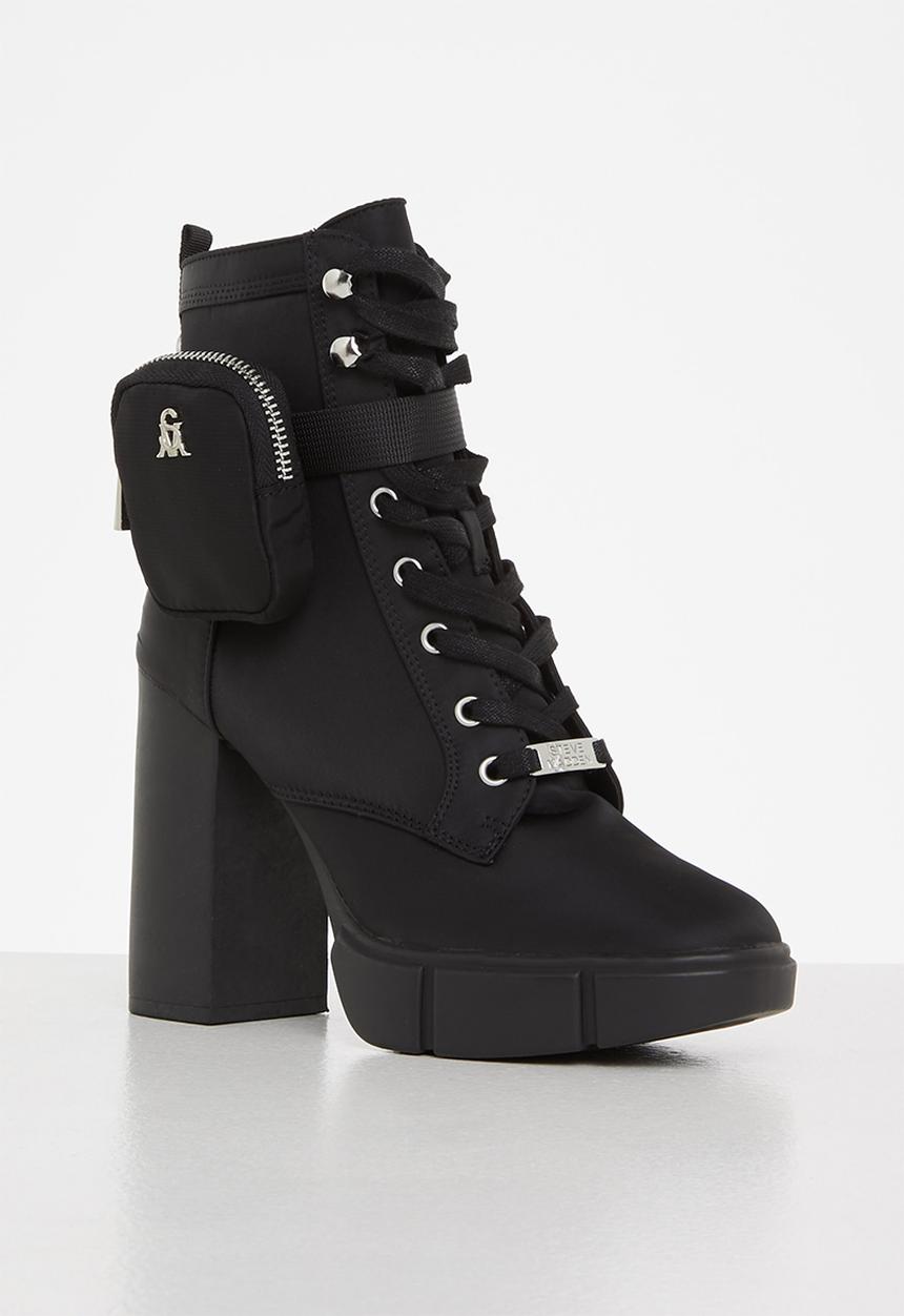 Steve Madden - Renegade-p lace up boot - black