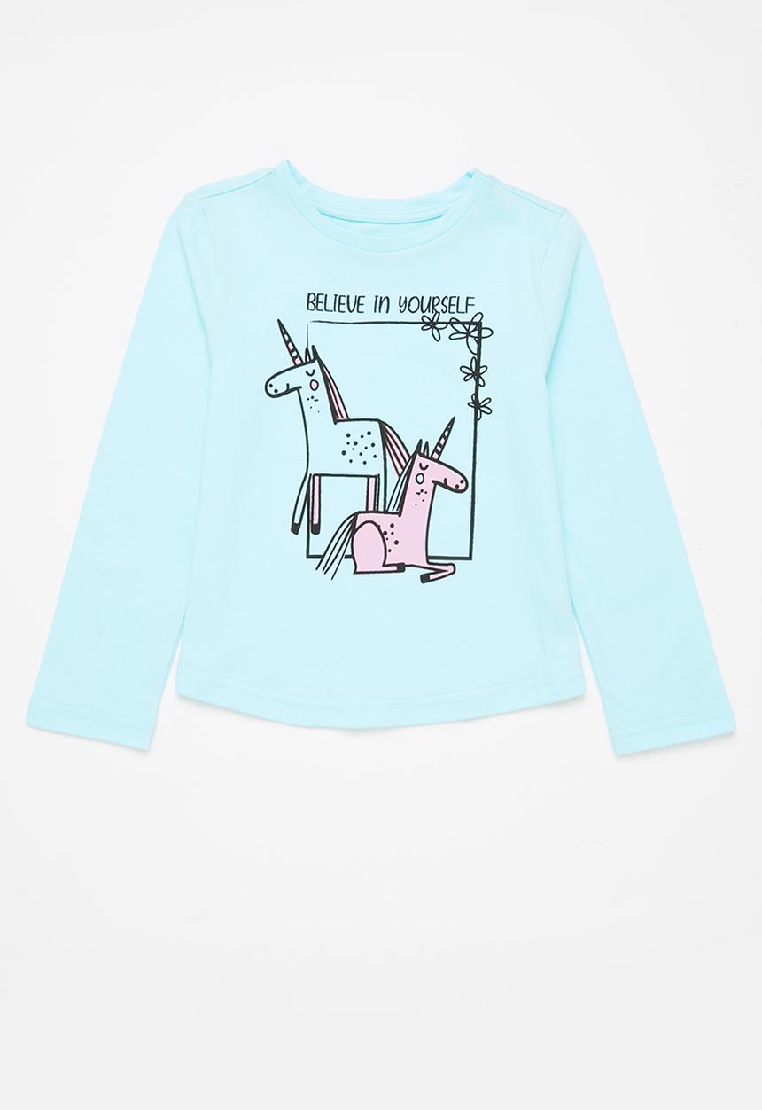 Superbalist Kids - Girls printed tee - blue