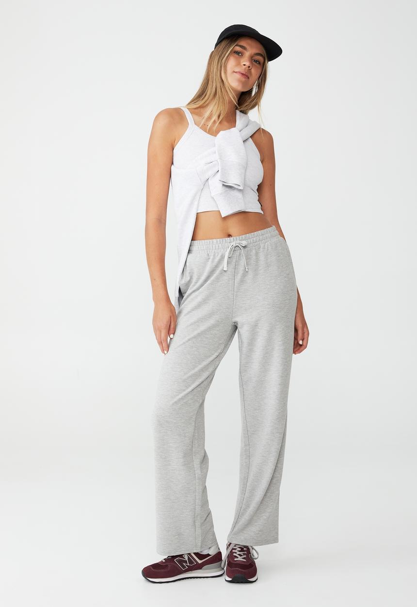 Cotton On - Wide leg studio pant - grey marle