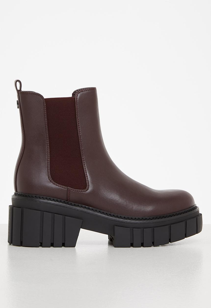 Steve Madden - Hailstorm leather chelsea boot - wine