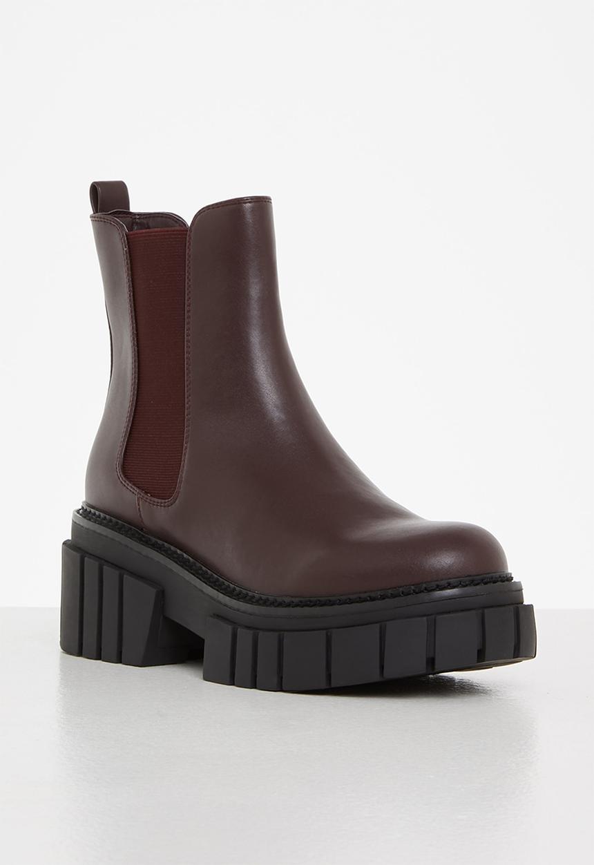 Steve Madden - Hailstorm leather chelsea boot - wine