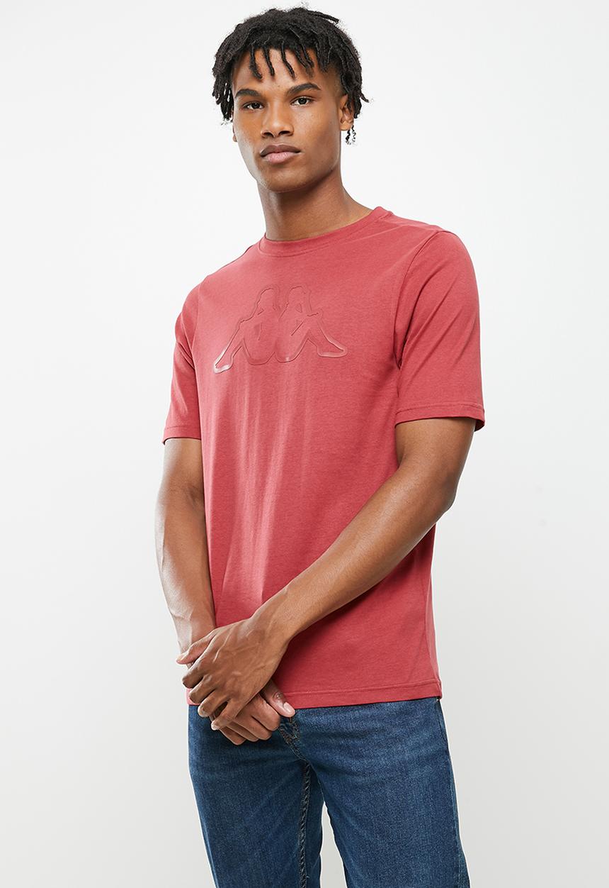 KAPPA - Logo coly T-shirt - burgundy