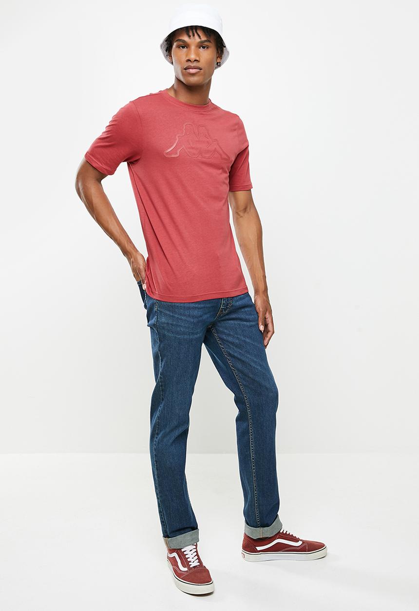 KAPPA - Logo coly T-shirt - burgundy