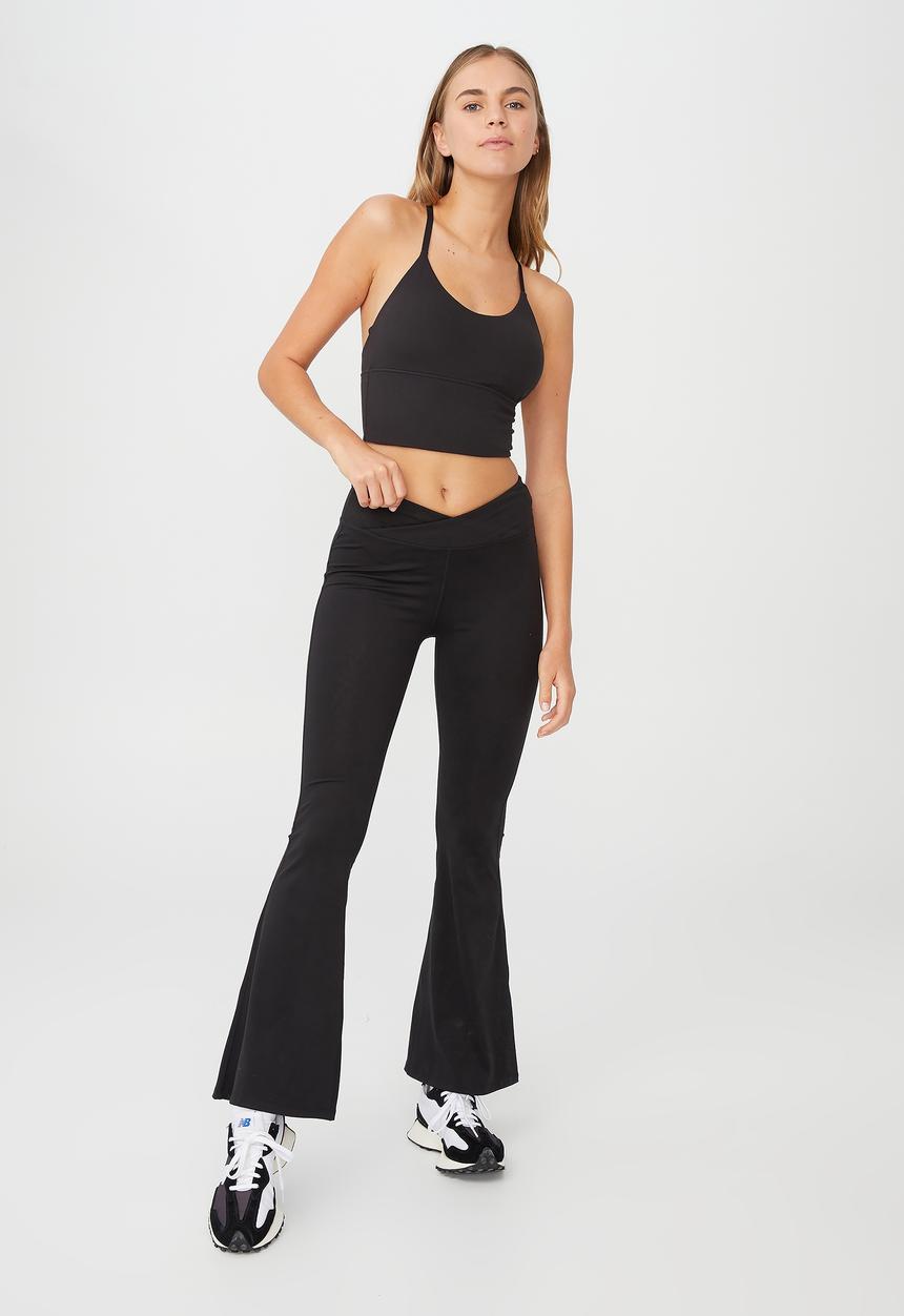 Cotton On - Ultra soft full length flare - black