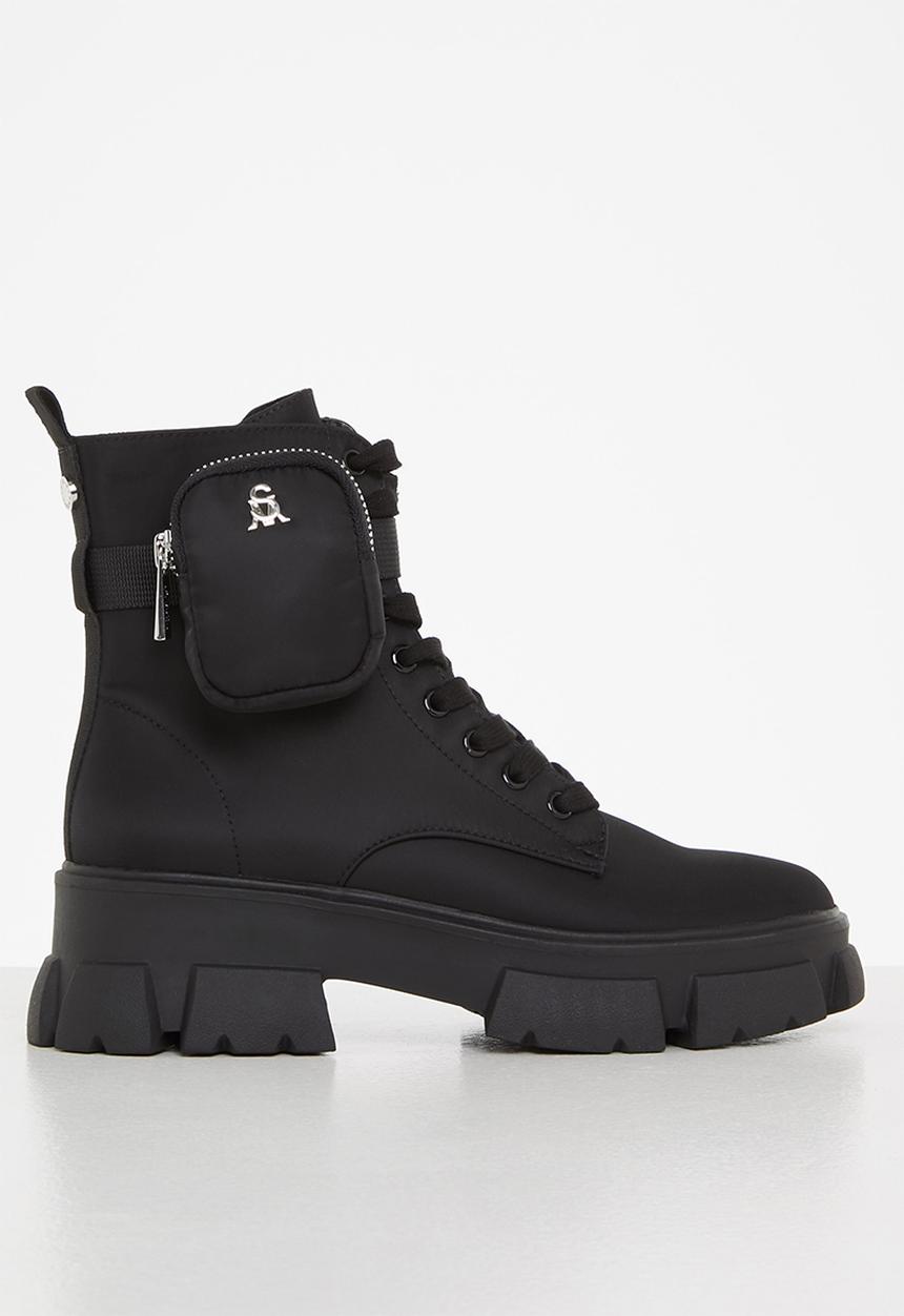Steve Madden - Tanker-p lace up boot - black
